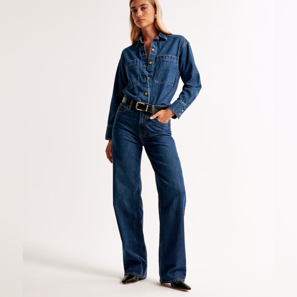 Abercrombie High Rise Loose Jeans